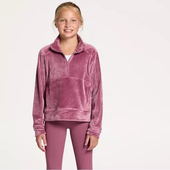 DG2 Girls' Sportswear Velour Pullover Purple Hoodie NWT Size XL (16) - Picture 1 of 1
